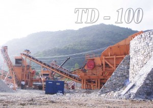 Máy nghiền hàm trong dây chuyền TD – 100